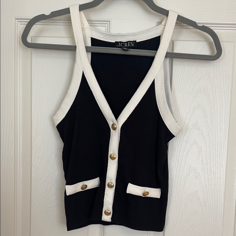 J. Crew Black and White Women's Top